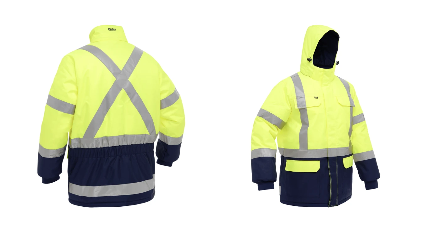 Bisley® ANSI Type R Class 3 and CSA Z96 Class 2 X-Back Extreme Cold Jacket with Navy Bottom, 1 EA  #343M6450X - Image 5